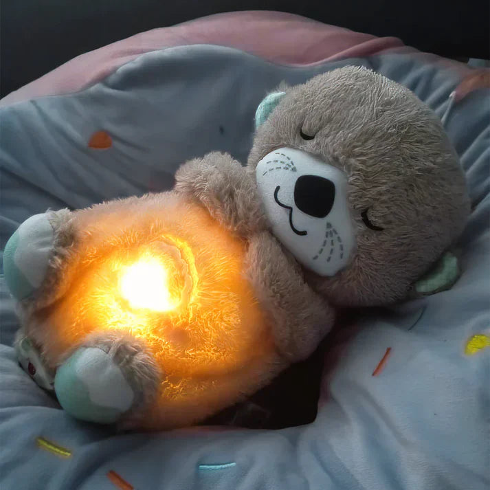 Breathing & Cuddling Teddy Bear with Music, Sounds, Lights and Breathing Motion